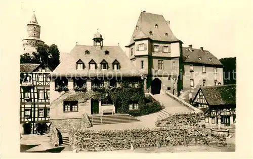 AK / Ansichtskarte Idstein Alte Haeuser am Rathausplatz Idstein