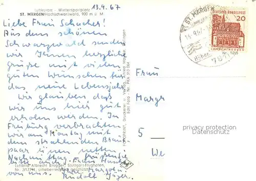 AK / Ansichtskarte St_Maergen Luftkurort Wintersportplatz im Schwarzwald St_Maergen