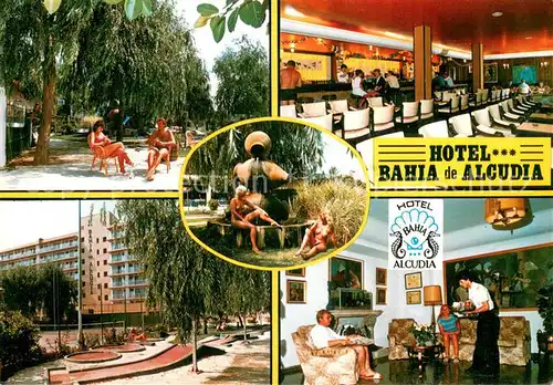 AK / Ansichtskarte Bahia_de_Alcudia Hotel Bahia de Alcudia Speisesaal Minigolf Tennis Aufenthaltsraum Bahia_de_Alcudia
