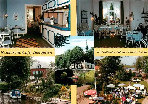 AK / Ansichtskarte Friedrichstadt_Eider Restaurant Cafe Biergarten Theke Gaststube Gartenterrasse Friedrichstadt_Eider
