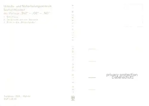 AK / Ansichtskarte Hundorf_Schwerin_Mecklenburg Naherholungszentrum Seehof Schilfhaus Teilansicht von der Seeseite Bauernstube Hundorf_Schwerin