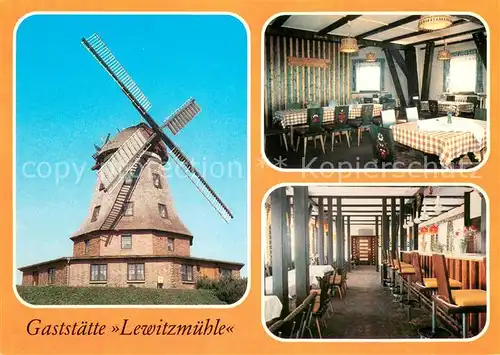 AK / Ansichtskarte Banzkow Gaststaette Lewitzmuehle Restaurant I Etage Bauernstube Banzkow