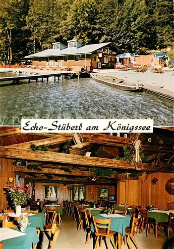 AK / Ansichtskarte Koenigssee Echo Stueberl Restaurant Koenigssee