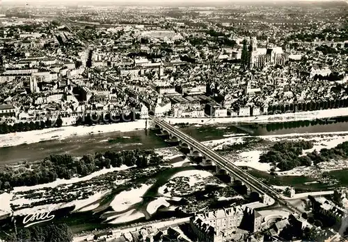 AK / Ansichtskarte Orleans_45_Loiret Vue generale et pont sur la Loire vue aerienne 