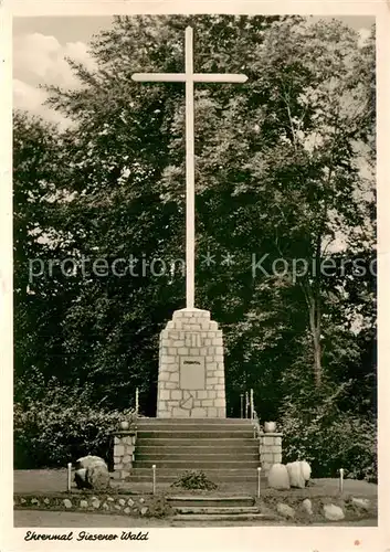 AK / Ansichtskarte Giesen_Hildesheim Ehrenmal Giesener Wald Giesen Hildesheim
