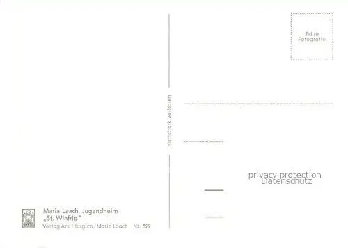AK / Ansichtskarte Maria_Laach__Kloster Jugendheim St Winfrid 