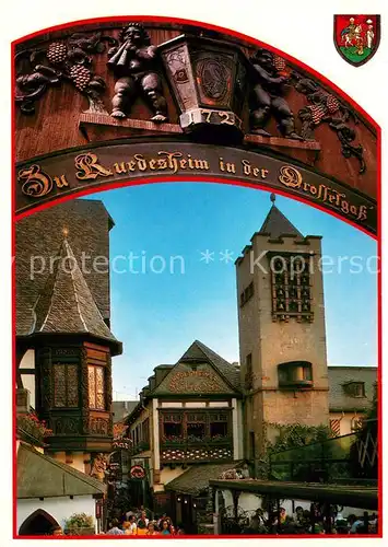 AK / Ansichtskarte Ruedesheim_am_Rhein Drosselgasse 