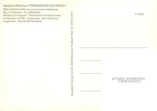 AK / Ansichtskarte Kirchahorn Panorama Kirche Ortspartien Schloss Kirchahorn