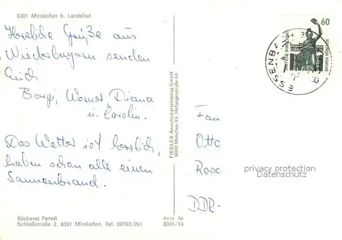 AK / Ansichtskarte Mirskofen Freibad Panorama Kirche Sanatorium Mirskofen