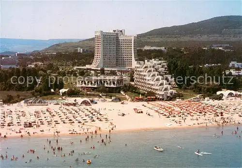 AK / Ansichtskarte Albena Strand Hotel Fliegeraufnahme Albena