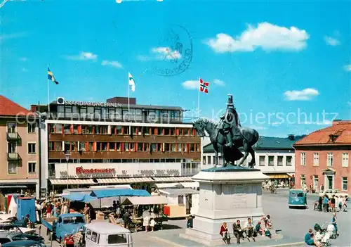 AK / Ansichtskarte Uddevalla_Sweden Kungstorget med Kungshuset 