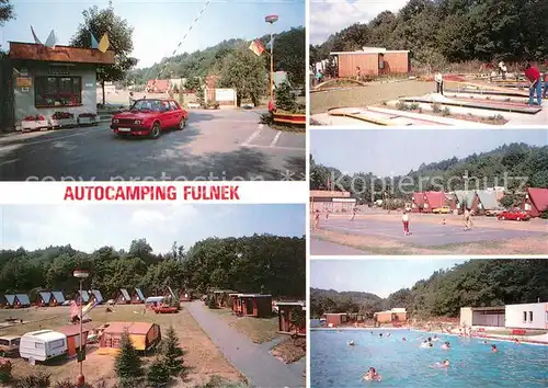 AK / Ansichtskarte Fulnek Autocamping Fulnek Minigolfanlage Schwimmbad Fulnek