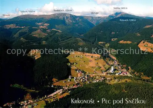 AK / Ansichtskarte Pec_pod_Snezkou Letecky pohled Fliegeraufnahme Pec_pod_Snezkou