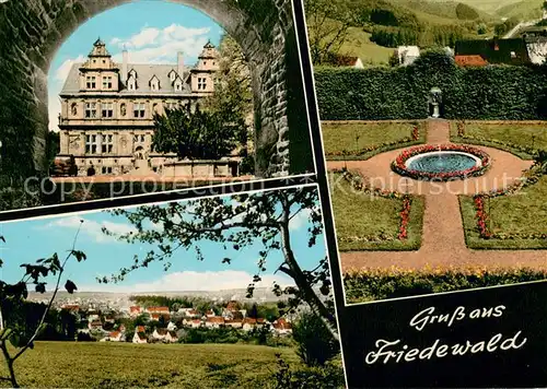 AK / Ansichtskarte Friedewald_Westerwald Schloss Park Panorama Friedewald_Westerwald