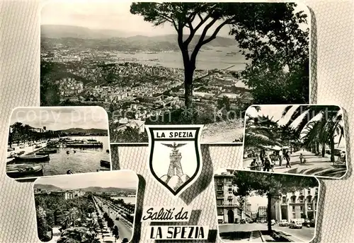AK / Ansichtskarte La_Spezia Panorama Kuestenort Hafen Uferpromenade Uferstrasse Innenstadt La_Spezia