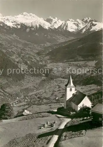 AK / Ansichtskarte Furna gegen das Praetigau und Silvrettagruppe Furna