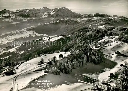 AK / Ansichtskarte St_Anton_Altstaetten Blick zum Saentis Winterpanorama Appenzeller Alpen St_Anton_Altstaetten