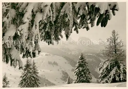 AK / Ansichtskarte Unterwasser_Toggenburg Winterpanorama beim Hotel Sternen Bergrestaurant Iltios Churfirsten Appenzeller Alpen Unterwasser Toggenburg