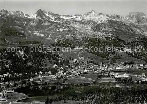 AK / Ansichtskarte St_Moritz_Dorf_GR mit Corviglia und Piz Nair Gebiet St_Moritz_Dorf_GR