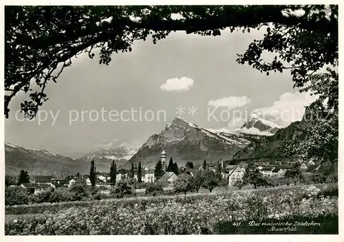 AK / Ansichtskarte Maienfeld_GR Panorama Alpen Buendner Riviera 