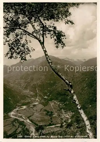 AK / Ansichtskarte Cento Valli_Centovalli visto da Monte Bre 