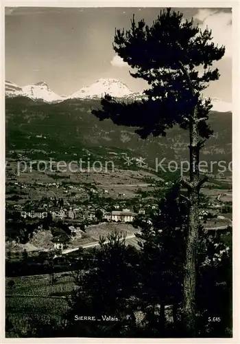 AK / Ansichtskarte Sierre_VS Panorama Sierre_VS