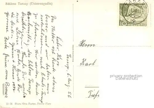 AK / Ansichtskarte Tarasp Schloss Tarasp