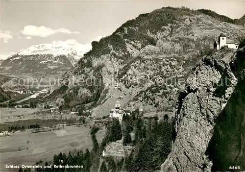 AK / Ansichtskarte Tumegl Schloss Ortenstein und Rothenbrunnen Alpen Tumegl