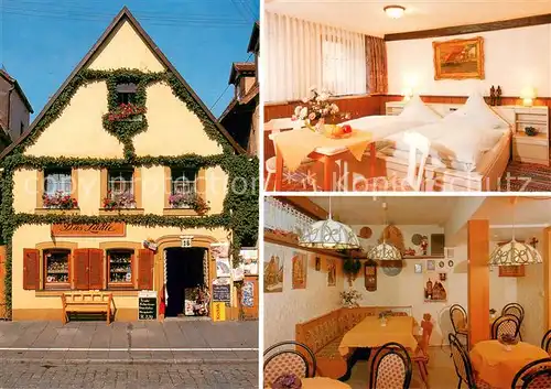 AK / Ansichtskarte Rothenburg_Tauber Das Laedle Gaestehaus Pension Geschenkartikel Souvenirs Rothenburg Tauber
