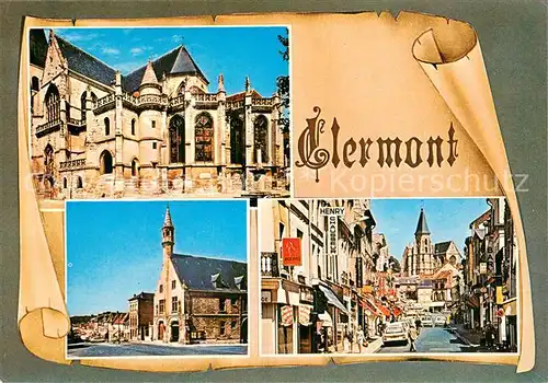 AK / Ansichtskarte Clermont_Oise_60 Motive Innenstadt Kirche 