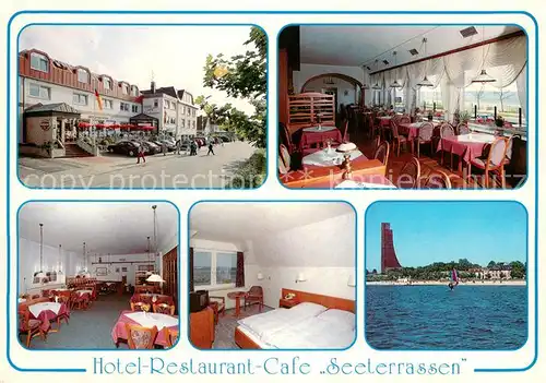 AK / Ansichtskarte Laboe Hotel Restaurant Cafe Seeterrassen Marine Ehrenmal Kieler Aussenfoerde Laboe