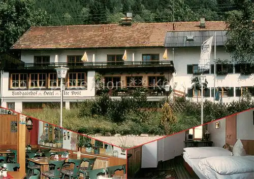 AK / Ansichtskarte Oberstaufen Landgasthof Hotel Alte Post Fremdenzimmer Oberstaufen