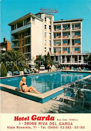 AK / Ansichtskarte Riva_del_Garda Hotel Garda Swimming Pool Riva_del_Garda