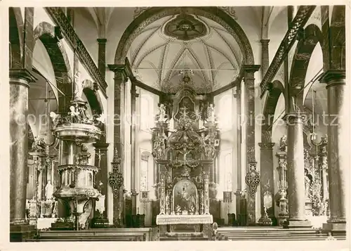 AK / Ansichtskarte Sachseln_OW Inneres der Kirche Sachseln OW