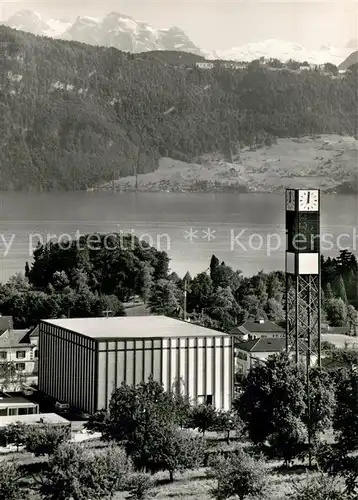 AK / Ansichtskarte Meggen Piuskirche Vierwaldstaettersee Alpen Meggen