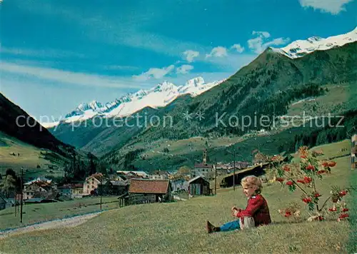 AK / Ansichtskarte Airolo Maedchen auf der Wiese Ortsansicht mit Kirche Alpen Airolo