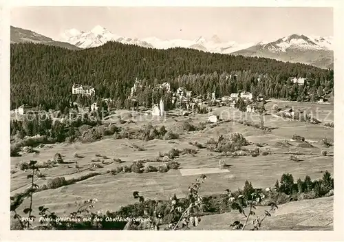 AK / Ansichtskarte Flims_Waldhaus Landschaftspanorama mit den Oberlaenderbergen Flims Waldhaus
