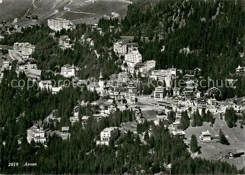 AK / Ansichtskarte Arosa_GR Fliegeraufnahme Arosa_GR