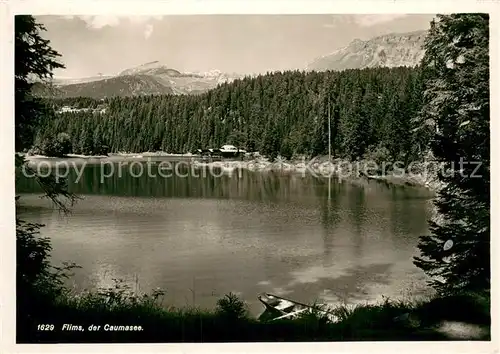 AK / Ansichtskarte Flims_GR Partie am Caumasee Alpen Flims_GR
