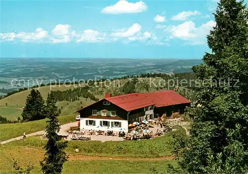 AK / Ansichtskarte Steibis Berggasthof Falkenhuette Fernsicht Steibis