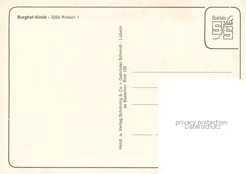 AK / Ansichtskarte Rinteln Burghof Klinik Fachwerkhaus Rinteln