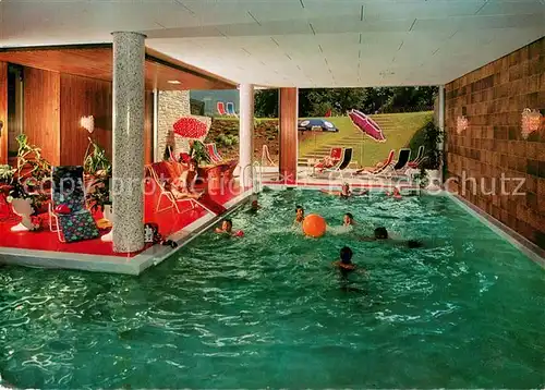 AK / Ansichtskarte Schoenau_Berchtesgaden Pension Hanauerlehen Brunneck Hallenbad Schoenau Berchtesgaden