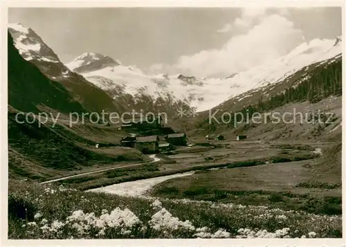 AK / Ansichtskarte Fextal_GR Landschaftspanorama im Fruehling Alpen 