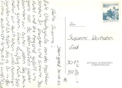 AK / Ansichtskarte Starigrad_Croatia Hotel Arkada 