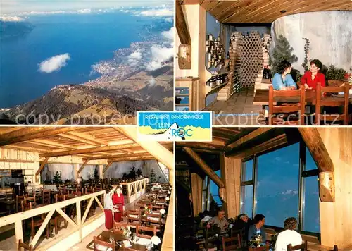 AK / Ansichtskarte Rochers_de_Naye Restaurant Panoramique Plein Roc Balcon de la Romandie Lac Leman Rochers_de_Naye