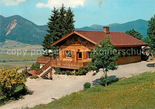 AK / Ansichtskarte Oberammergau Berggasthaus Romanshoehe im Sommer Oberammergau