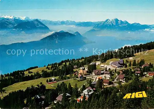 AK / Ansichtskarte Rigi_Kaltbad mit Berner Alpen Stanserhorn Buergenstock Pilatus Vierwaldstaettersee Rigi_Kaltbad
