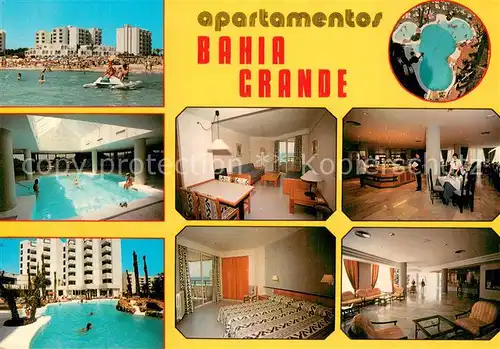 AK / Ansichtskarte Cala_Millor_Mallorca Apartamentos Bahia Grande Piscina Playa Cala_Millor_Mallorca