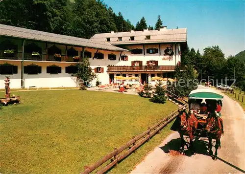 AK / Ansichtskarte Oberstdorf Fackler Kur  und Erholungsheim am Christlessee Planwagen Oberstdorf