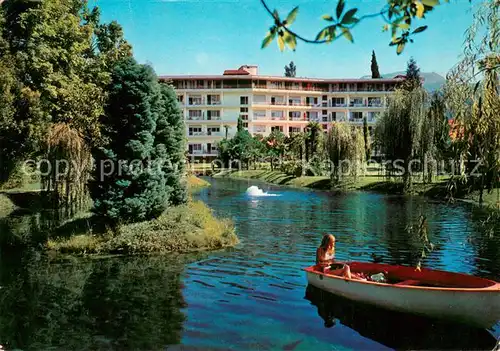 AK / Ansichtskarte Riva_del_Garda Grand Hotel du Lac Particolare del parco Gardasee Riva_del_Garda